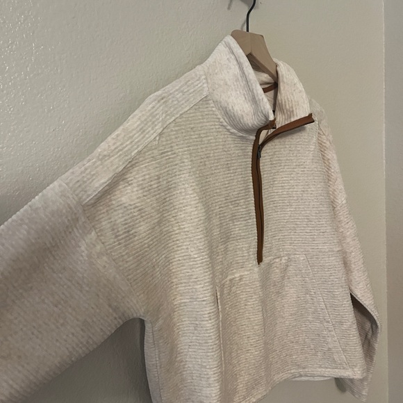 Thread & Supply Women’s Cream Half-Zip - Picture 2 of 10